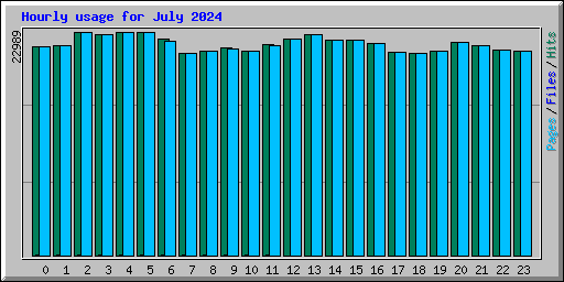 Hourly usage for July 2024